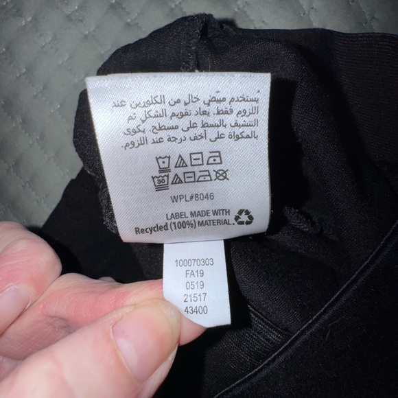 INC Brand Black pants, elastic waist, faux zipper pocket size 10 - Picture 9 of 11